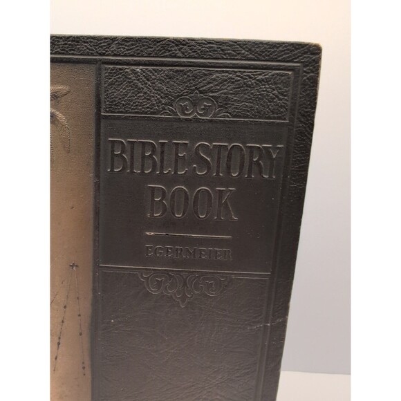 Vintage 1927 Egermeier’s Bible Story Book Illustrated Leatherette Hardcover Rare - Picture 6 of 16